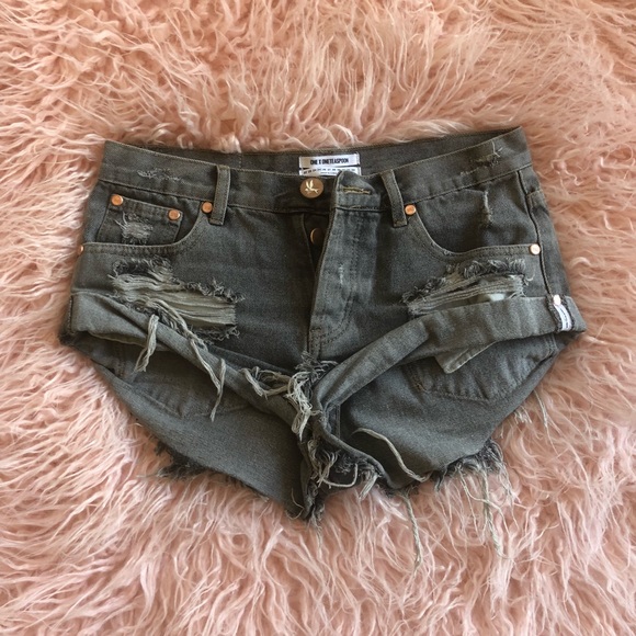 One Teaspoon Grey Bandit Denim Jean 